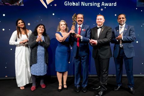 Margaret Helen Shepherd from the UK - Winner of the Aster Guardians Global Nursing Award 2023 (Photo: AETOSWire)